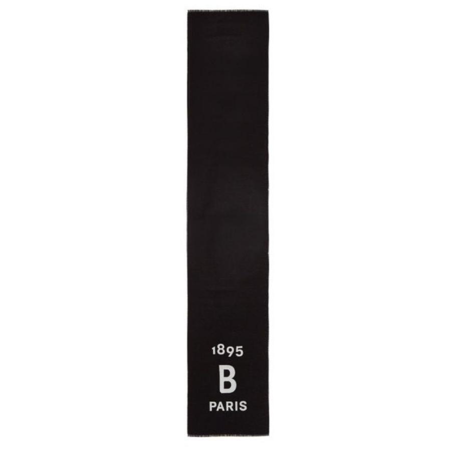ベルルッティ Berluti メンズ マフラー スカーフ ストール Jacquard Logo Wool Twill Scarf Black Supersport Tn