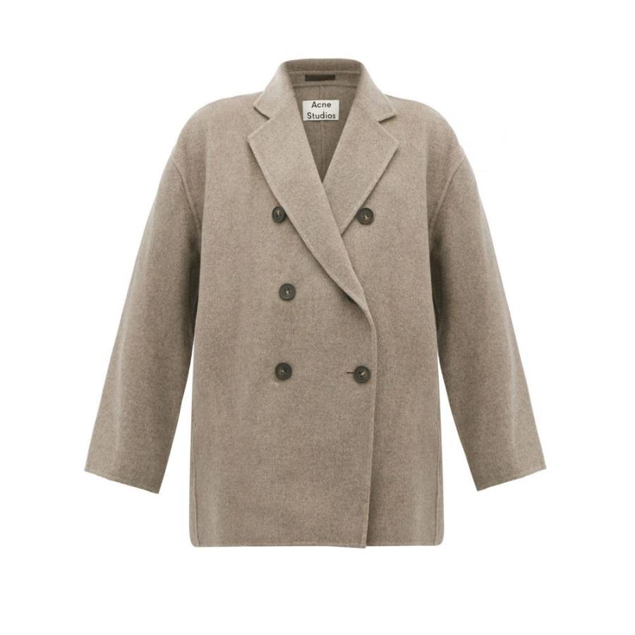 アクネ ストゥディオズ Acne Studios レディース コート アウター Odine Double Breasted Wool Peacoat Grey Www Montessoriokullari Com