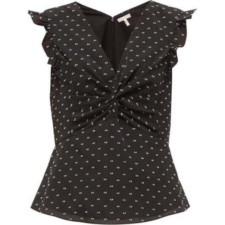 レベッカ テイラー Rebecca Taylor レディース ブラウス シャツ トップス Fil Coupe Twist Front Blouse Black Prettyfunnyballoons Com