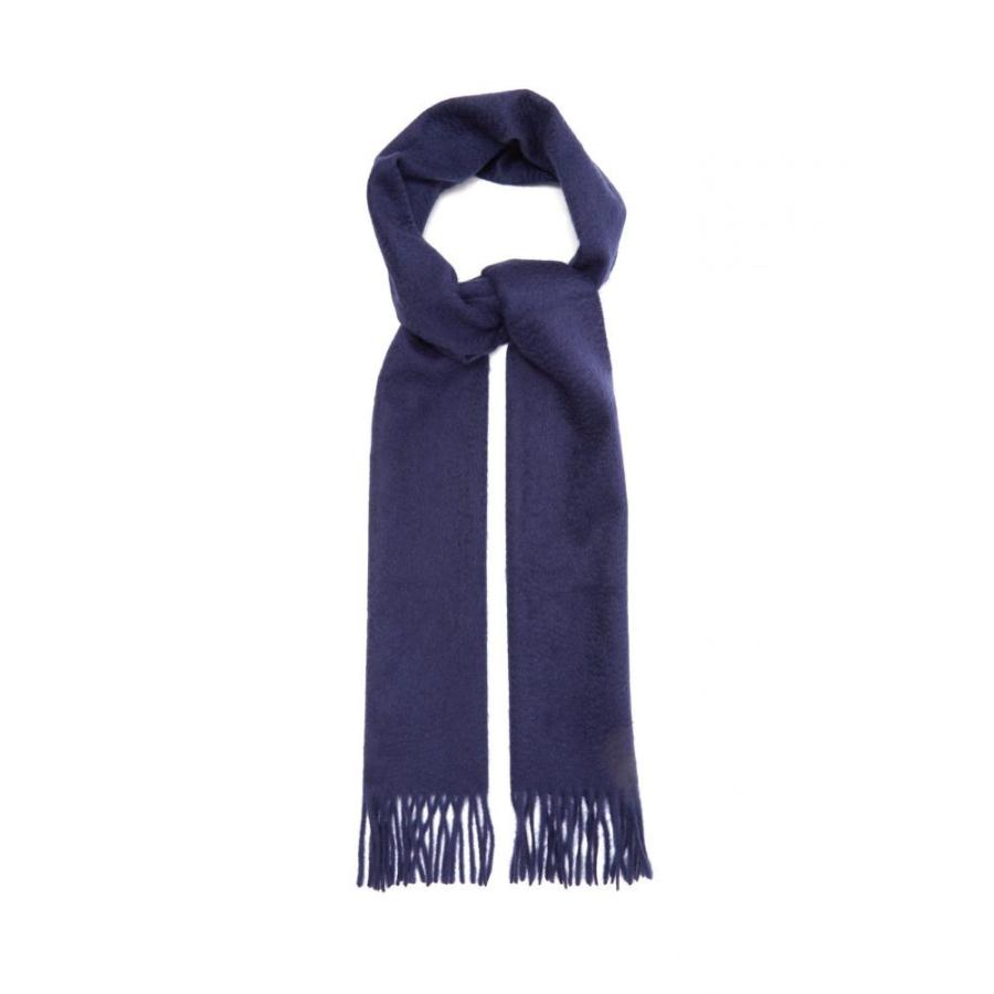 ポールスミス Paul Smith メンズ マフラー スカーフ ストール Fringed Cashmere Scarf Navy Apaproduction Fr