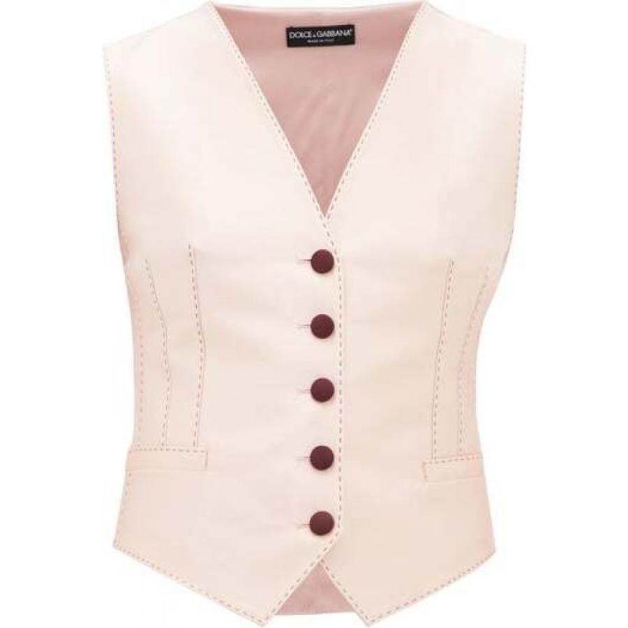 ドルチェ ガッバーナ Dolce Gabbana レディース ベスト ジレ トップス Darted Silk Blend Waistcoat Pink Deltageophysics Com