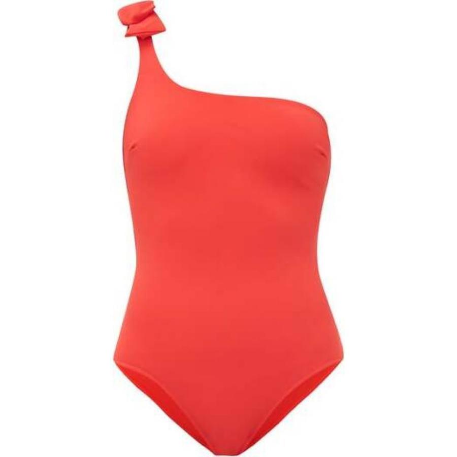 ジマーマン Zimmermann レディース ワンピース ワンショルダー 水着 ビーチウェア Zinnia Bow One Shoulder Swimsuit Red Premiumresorts Fi