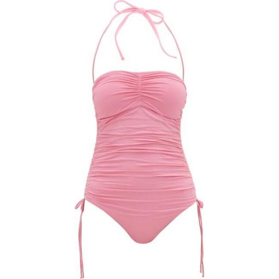 メリッサ オダバッシュ Melissa Odabash レディース ワンピース 水着 ビーチウェア Sydney Ruched Bandeau Swimsuit Pink Www B Well Co Il