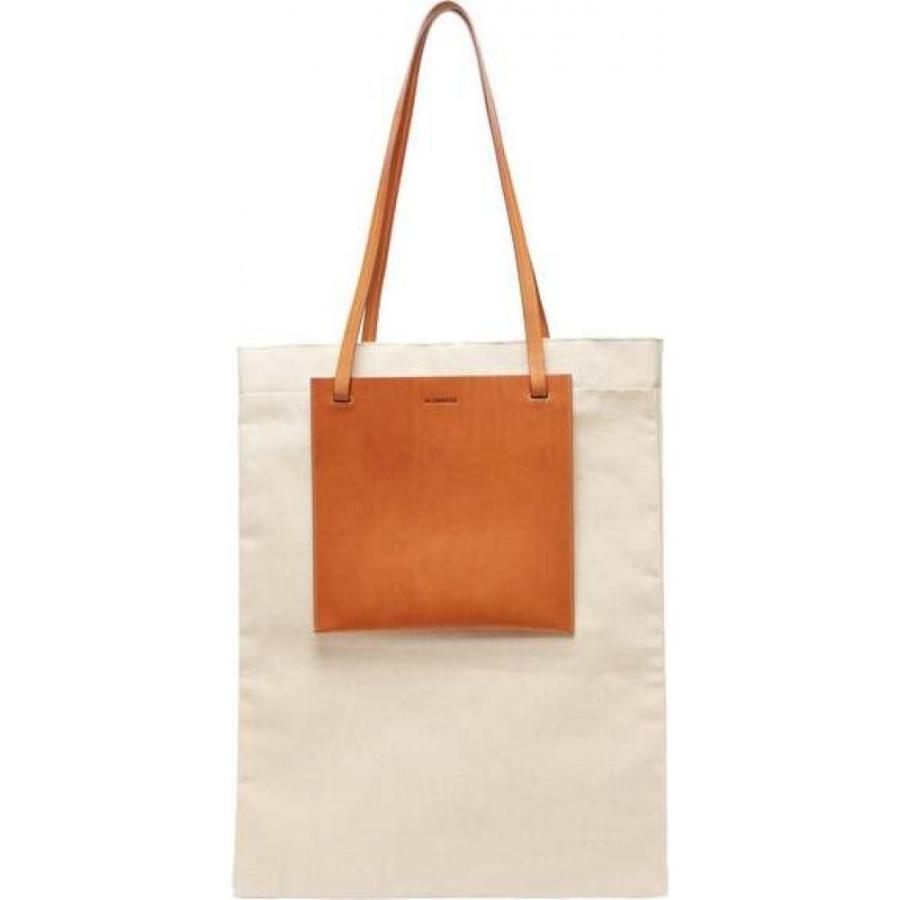 ジル サンダー Jil Sander メンズ バッグ キャンバストート Slip Pocket Leather And Canvas Tote Bag Beige Supersport Tn