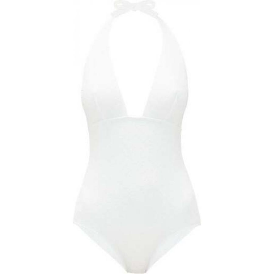 エレス Eres レディース ワンピース 水着 ビーチウェア Gabardine Halterneck Plait Jacquard Swimsuit White Ypt Or Id