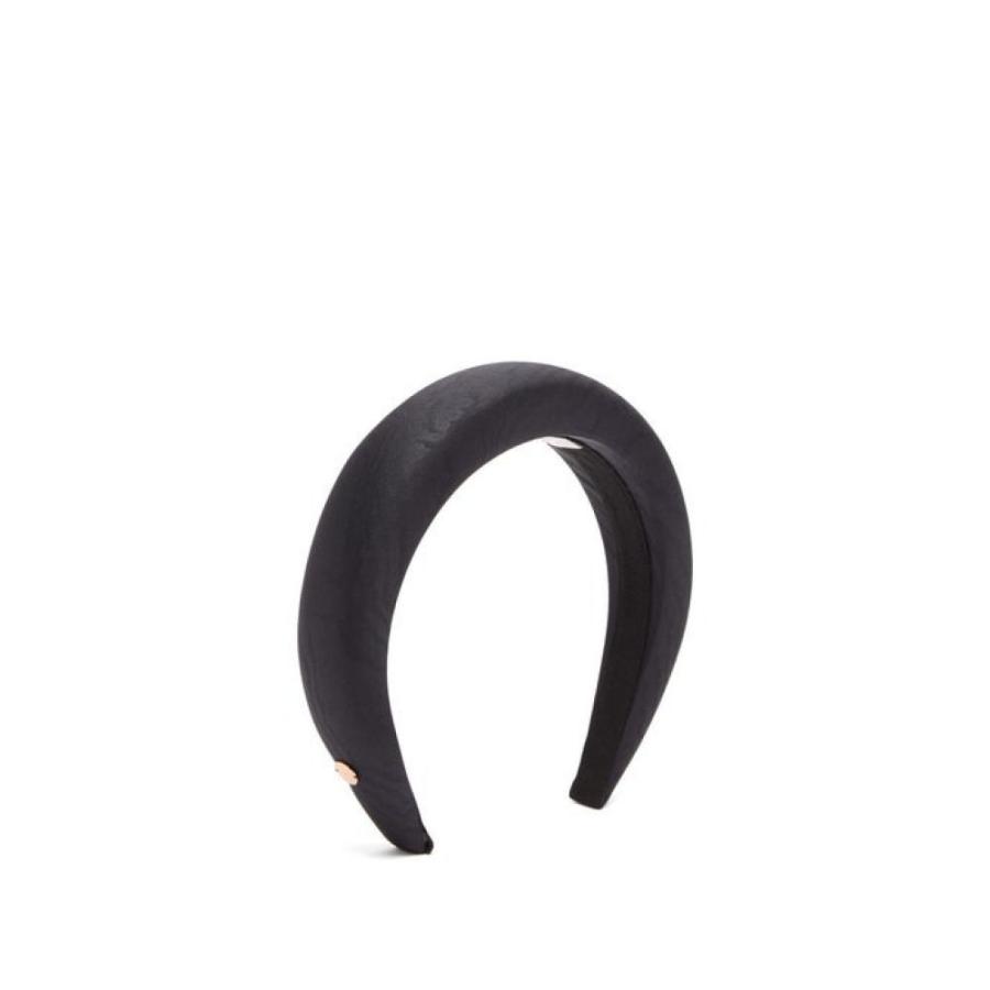 フラッパー Flapper レディース ヘアアクセサリー ヘッドバンド Odette Ripple Jacquard Silk Headband Black Erhamah Com