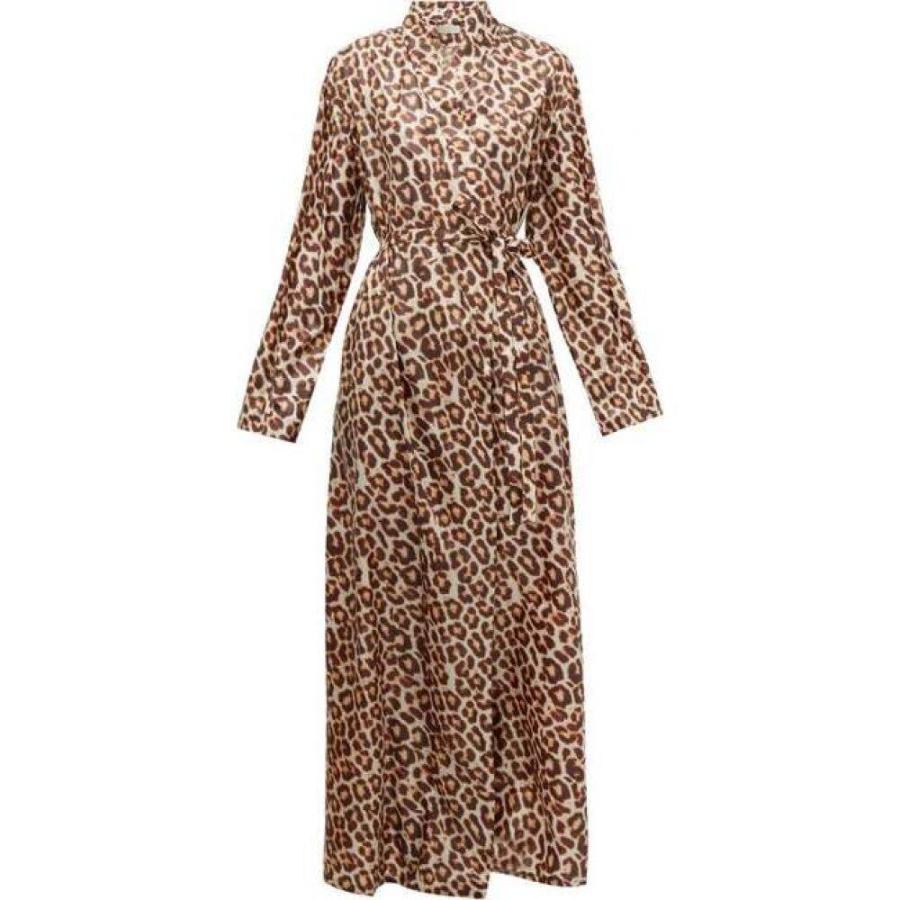 フラッパー Flapper レディース ビーチウェア ラップドレス ワンピース ドレス 水着 ビーチウェア Cassandra Leopard Print Wrap Dress Beige Khabarbani Com