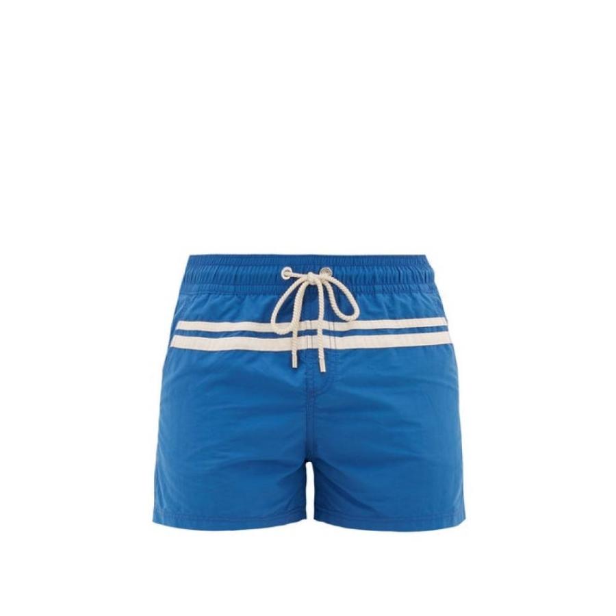 アタライユ Atalaye メンズ 海パン ショートパンツ 水着 ビーチウェア Roya Striped Swim Shorts Blue Feriteinvisibili It