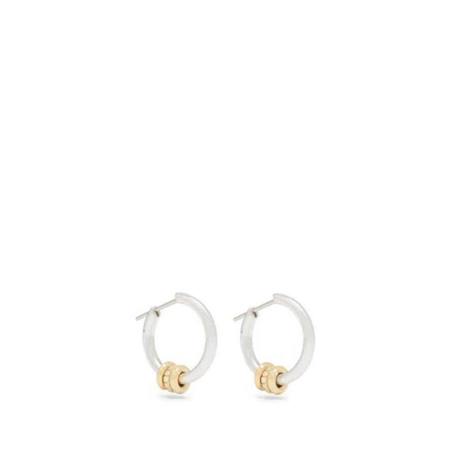 正規激安 スピネリ キルコリン キルコリン Spinelli Kilcollin Goldsilver レディース イヤリング ピアス スピネリ Ara 18kt Goldsilver Diamond Hoop Earrings Silver シーオーシー404 C293f5a5 Stoneart Com Br