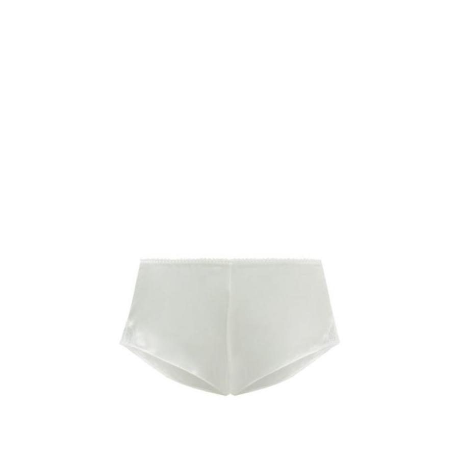 フルール オブ イングランド Fleur Of England レディース ショーツのみ インナー 下着 Signature Lace Panel Silk Blend French Briefs Mmcf Org Pk