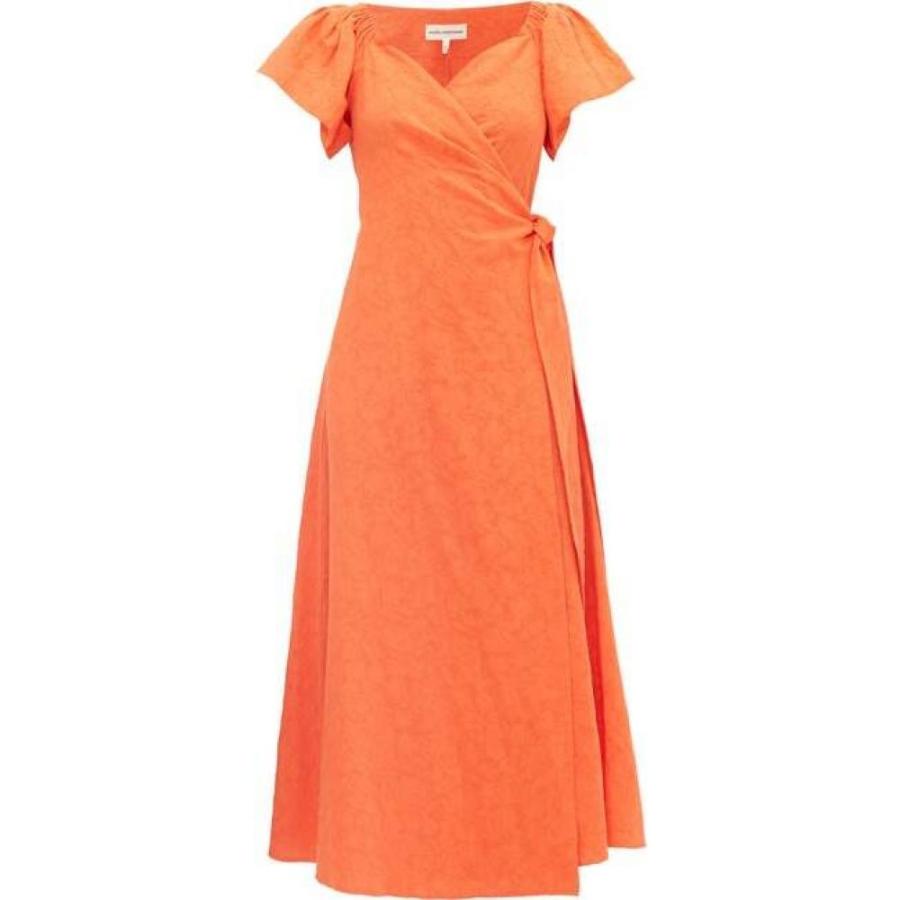 マラ ホフマン Mara Hoffman レディース ビーチウェア ラップドレス ワンピース ドレス Adelina Floral Jacquard Cotton Blend Wrap Dress Orange Le 32 Com
