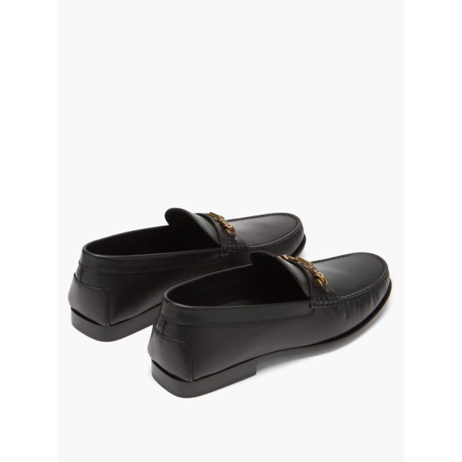 超目玉 ローファー メンズ Tod S トッズ シューズ 靴 メンズ ローファー トッズ Tod S シューズ 靴 Black Loafers Leather T Logo シューズ