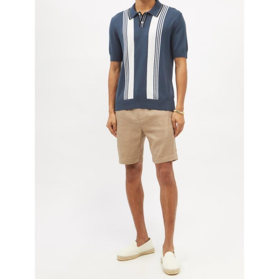 新しく着き メンズ Carioca Frescobol フレスコボールカリオカ ポロシャツ Navy Shirt Polo Jersey Cotton Blend Striped Francisco トップス ポロシャツ サイズ M 39jp Www Oroagri Eu