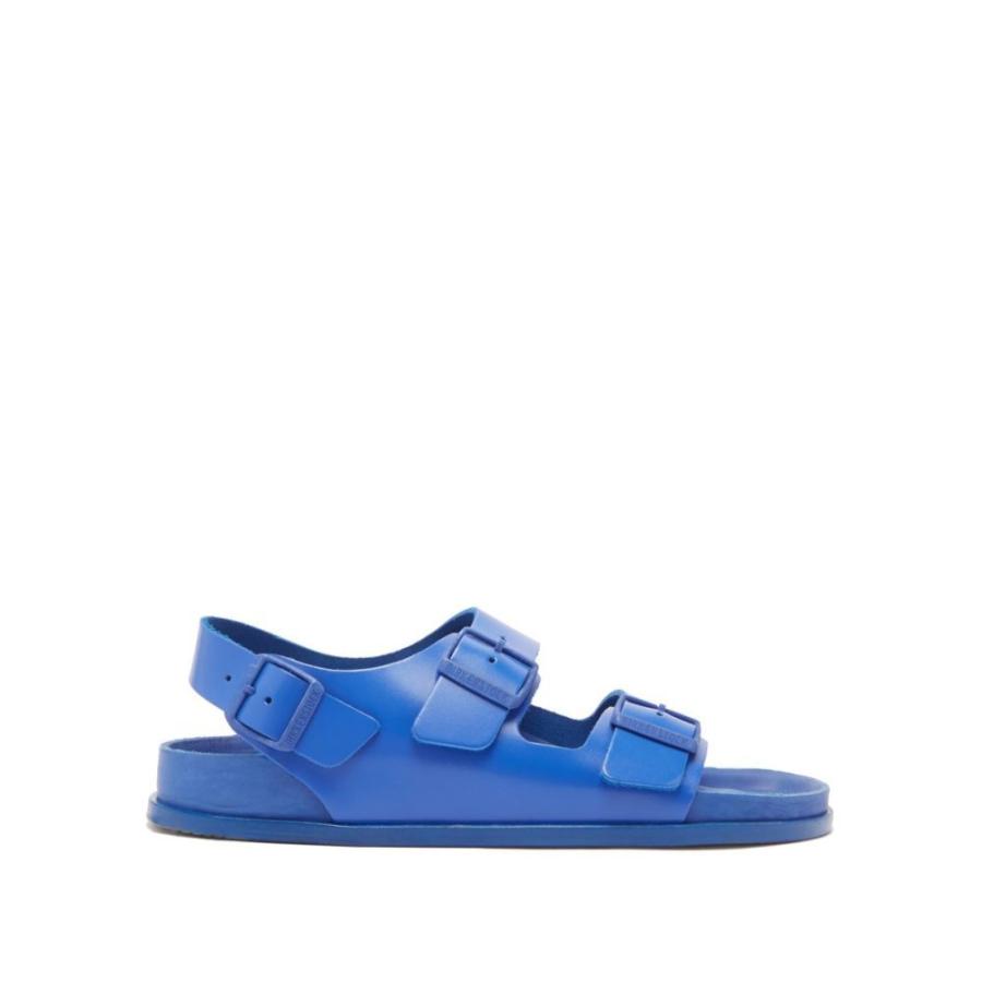 送料無料 シューズ 靴 サンダル メンズ Birkenstock ビルケンシュトック シューズ 靴 メンズ サンダル ビルケンシュトック Birkenstock Milano Blue Sandals Leather サンダル Manesbijouterie Com
