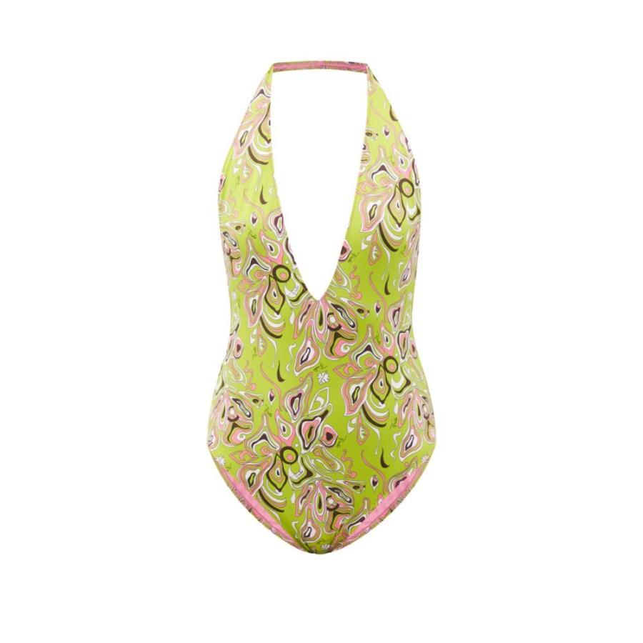 エミリオ レディース プッチ ワンピース Emilio Pucci レディース Swimsuit ワンピース 水着 ビーチウェア Africana Print Plunge Neck