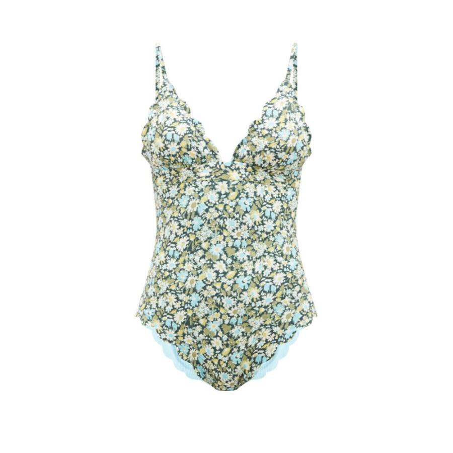 マリシアス Marysia Clara Blue Hb Ff マリシアス Marysia レディース ワンピース 水着 ビーチウェア Santa Clara Floral Print Scalloped Edge Swimsuit Blue Hb Ff フェルマート Fermart 2号店 安い アウトレット販売
