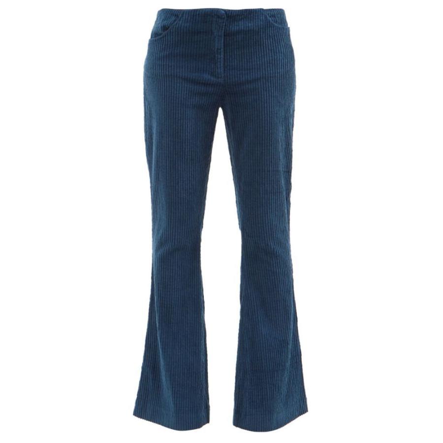 国内外の人気が集結 ストゥディオズ アクネ ジーンズ デニム ストゥディオズ アクネ Studios Acne Acne Blue Trousers Flared Leg Corduroy Cotton Blend ボトムス パンツ ジーンズ デニム レディース Studios ボトムス パンツ