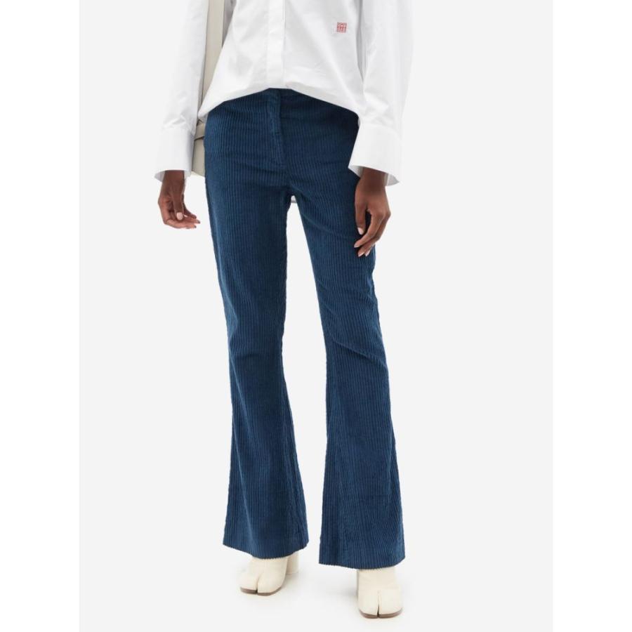国内外の人気が集結 ストゥディオズ アクネ ジーンズ デニム ストゥディオズ アクネ Studios Acne Acne Blue Trousers Flared Leg Corduroy Cotton Blend ボトムス パンツ ジーンズ デニム レディース Studios ボトムス パンツ