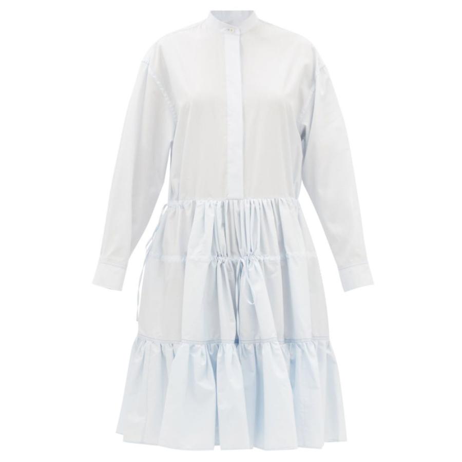 再再販! マルニ Blue Dress Shirt Cotton-Poplin Gathered ワンピース・ドレス シャツワンピース ワンピース レディース Marni ワンピース 再再販! マルニ Blue Dress Shirt Cotton-Poplin Gathered ワンピース・ドレス シャツワンピース ワンピース レディース Marni ワンピース