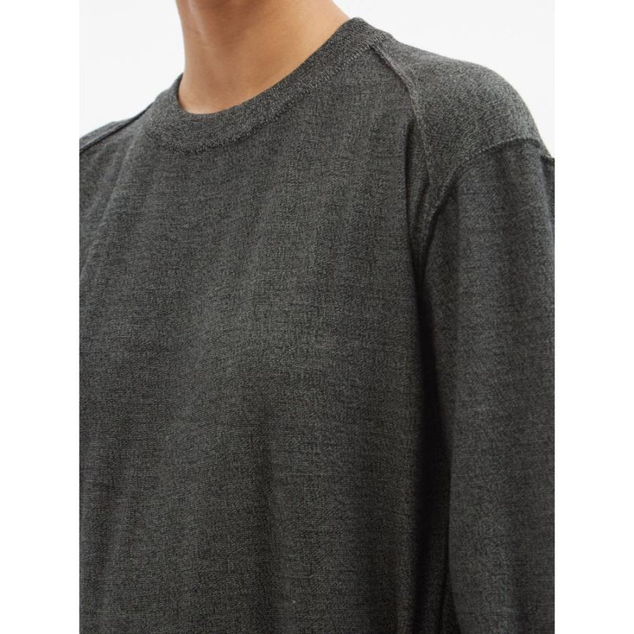 新品 Lemaire ルメール ワンピース ドレス レディース ワンピース ルメール Lemaire レディース Grey Dress Knit Wool Blend Buttoned Front ワンピース ドレス ワンピース ワンピース チュニック Www Incasumac Com