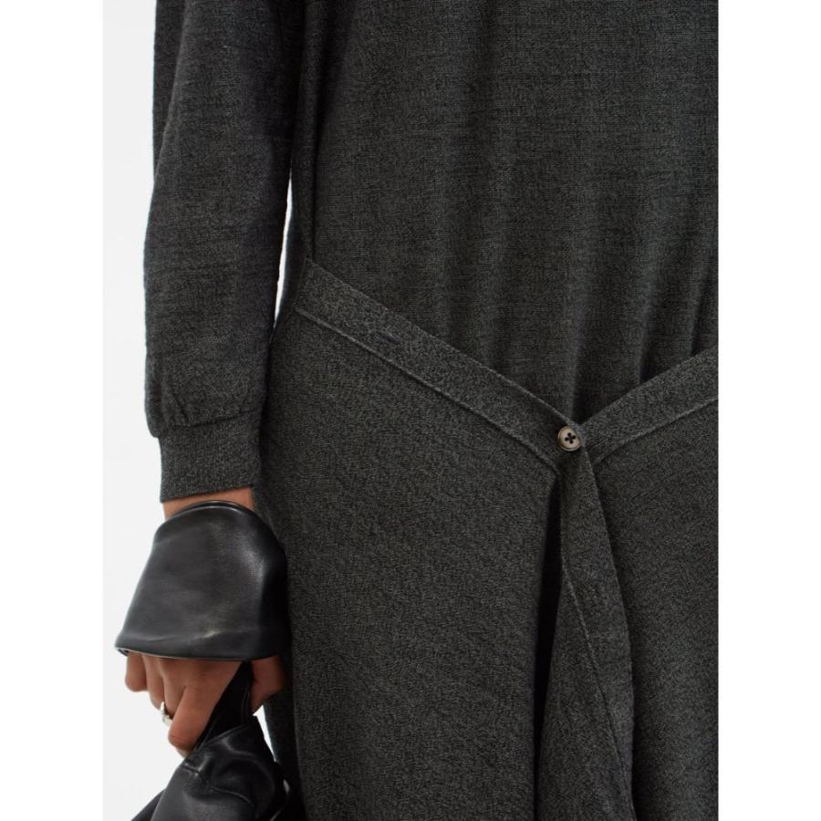 新品 Lemaire ルメール ワンピース ドレス レディース ワンピース ルメール Lemaire レディース Grey Dress Knit Wool Blend Buttoned Front ワンピース ドレス ワンピース ワンピース チュニック Www Incasumac Com