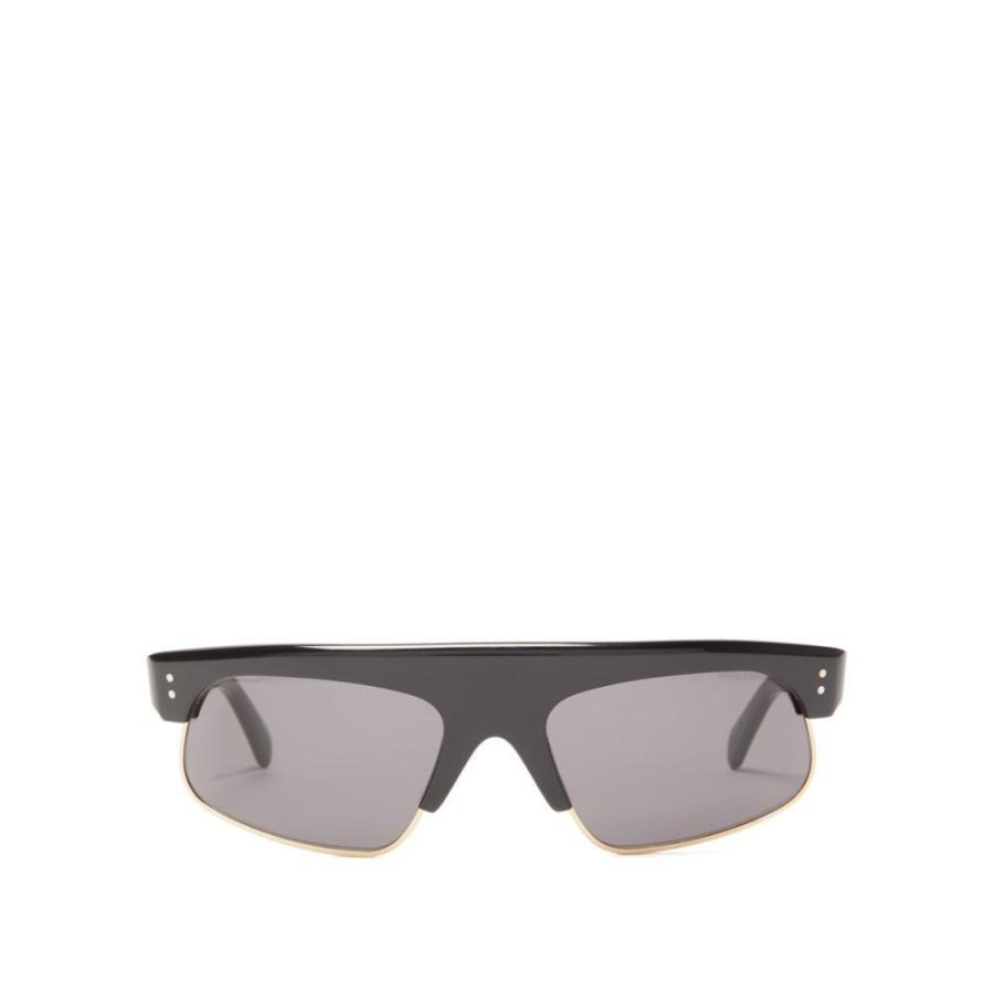 大人の上質 セリーヌ メンズ メガネ サングラス セリーヌ Eyewear Celine Celine Black Sunglasses Metal And Acetate Rectangular Browline メガネ サングラス メンズ Eyewear 財布 帽子 ファッション小物 Icmcmasjid Org