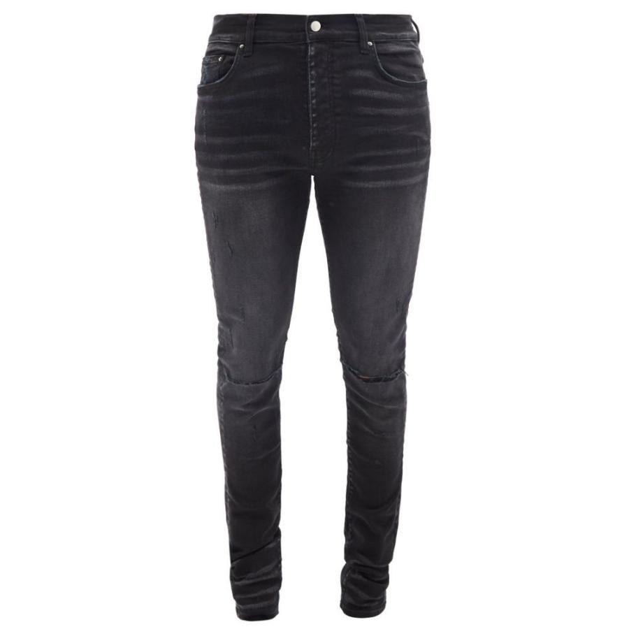 おすすめ ジーンズ デニム メンズ Amiri アミリ ボトムス パンツ メンズ ジーンズ デニム アミリ Amiri ボトムス パンツ Black Jeans Skinny Leg Distressed ボトムス パンツ Albinofoundation Org