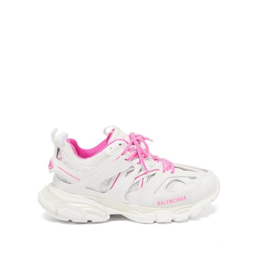 人気の新作 Balenciaga バレンシアガ スニーカー レディース シューズ 靴 バレンシアガ Balenciaga レディース スニーカー シューズ 靴 Track Panelled Faux Leather Trainers White シューズ
