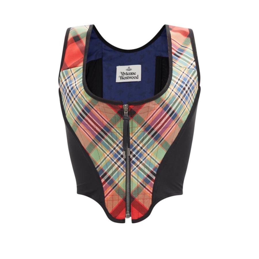 ヴィヴィアン Top Hb Ffcd ヴィヴィアン ウエストウッド Vivienne チューブトップ ベアトップ Westwood レディース トップス ベアトップ チューブトップ クロップド Portrait Tartan Panelled Wool Blend Corset Top Hb Ffcd フェルマート Fermart 2号店