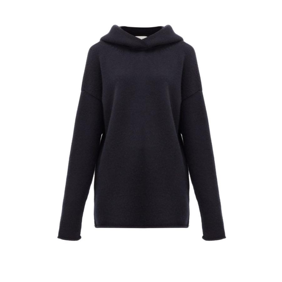 珍しい Cashmere Knitted Oversized トップス スウェット パーカー レディース Raey レイ Hooded Navy Sweatshirt パーカー サイズ Xxs 5jp Gijonenelrecuerdo Elcomercio Es