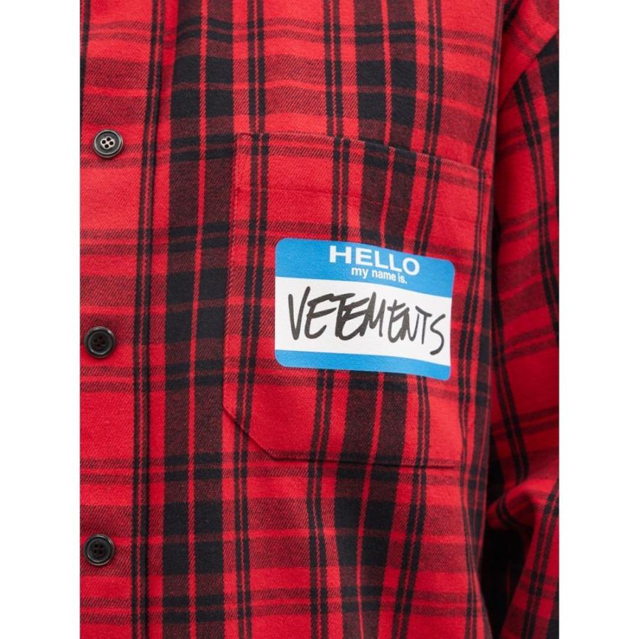 超安い品質 トップス ネルシャツ ブラウス シャツ レディース Vetements ヴェトモン トップス レディース ブラウス シャツ ヴェトモン Vetements My Print Shirt Flannel Cotton Blend Is Name シャツ ブラウス