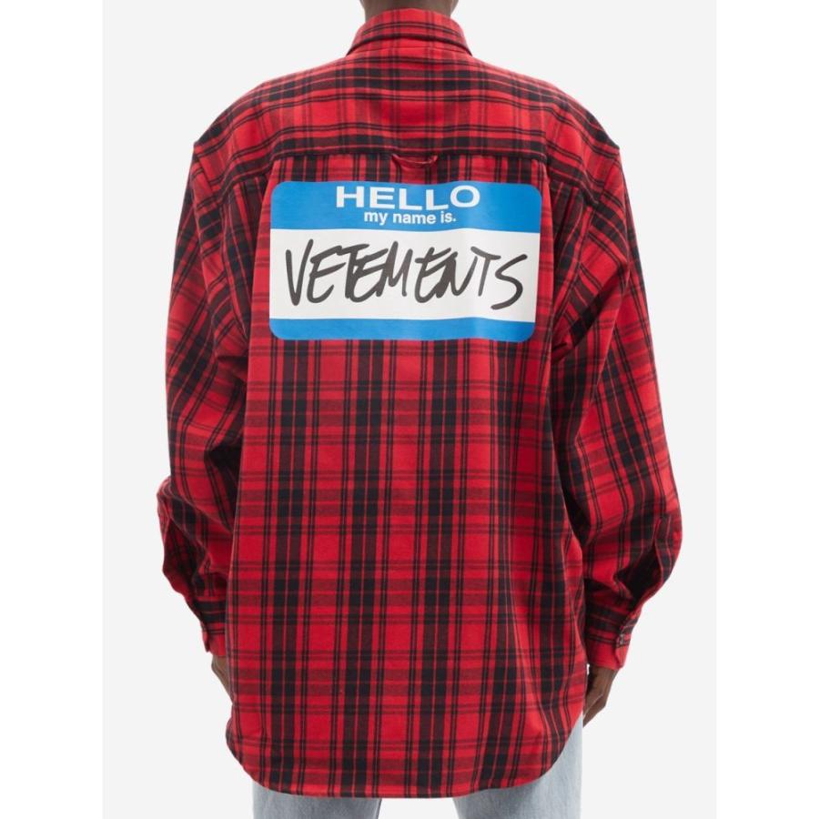 超安い品質 トップス ネルシャツ ブラウス シャツ レディース Vetements ヴェトモン トップス レディース ブラウス シャツ ヴェトモン Vetements My Print Shirt Flannel Cotton Blend Is Name シャツ ブラウス