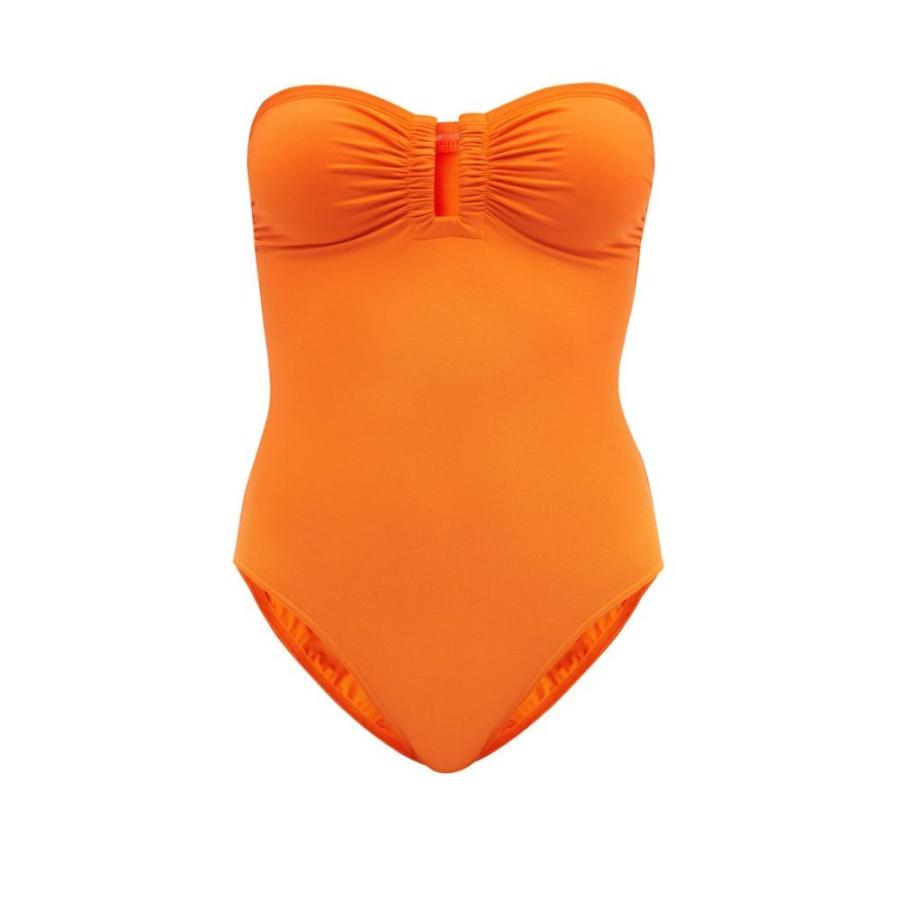 割引モール エレス Eres レディース ワンピース 水着 ビーチウェア Cassiopee U Ring Strapless Swimsuit Orange 税込み価格 Kandu Ae