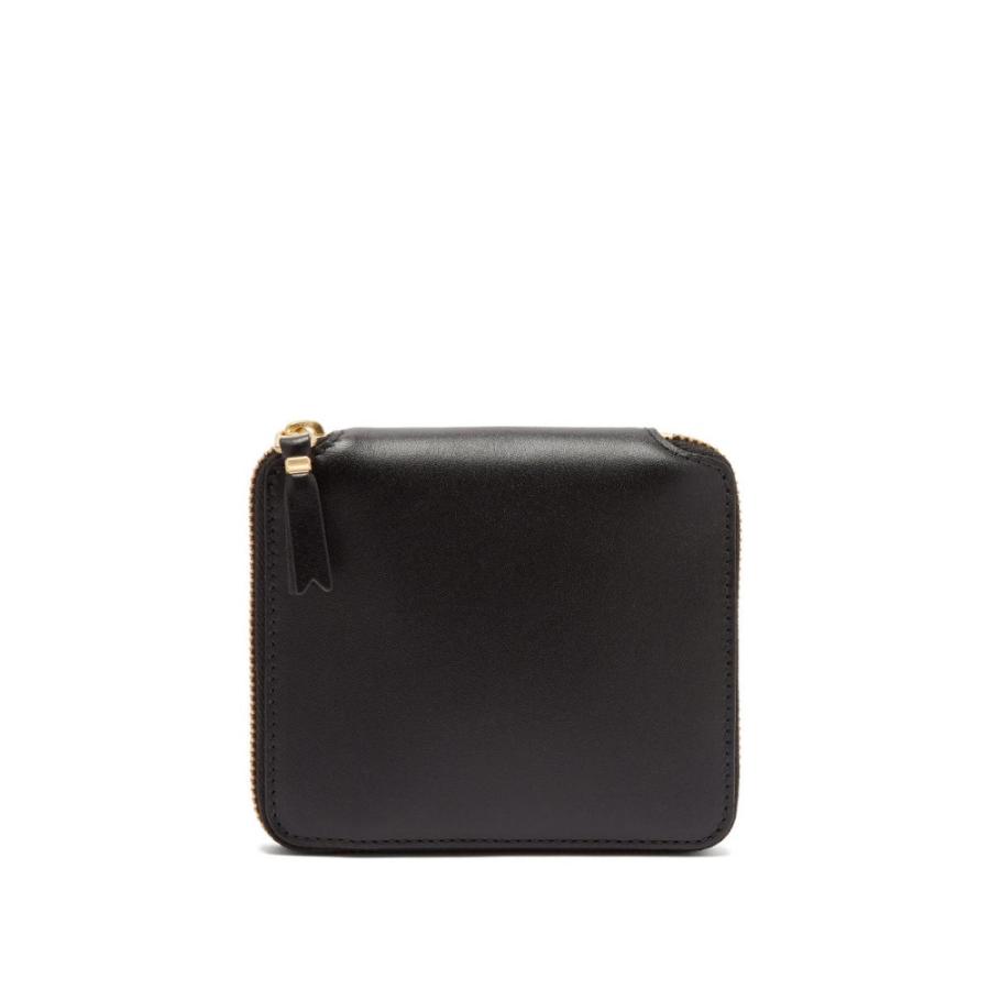新品本物 メンズ Wallet Garcons Des Comme コムデギャルソン 財布 Black Wallet Leather Zip Around その他財布 サイズ Onesize Populationmalawi Org