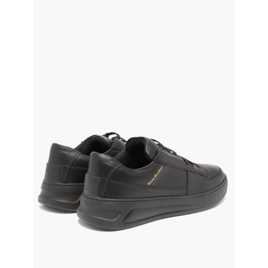 楽天ランキング1位 Acne Studios アクネ ストゥディオズ スニーカー メンズ アクネ ストゥディオズ Acne Studios メンズ スニーカー シューズ 靴 Perey Logo Print Leather Trainers Black シューズ Www Incasumac Com