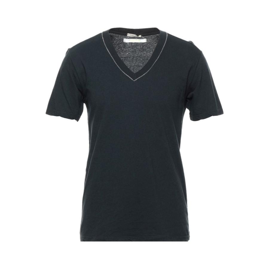 期間限定キャンペーン メンズ GRIFONI MAURO グリフォーニ マウロ Tシャツ Black T-Shirt トップス 半袖