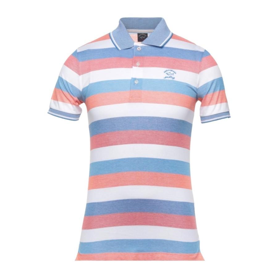 適切な価格 ポール pink Salmon Shirt Polo トップス ポロシャツ メンズ SHARK & PAUL シャーク ポロシャツ