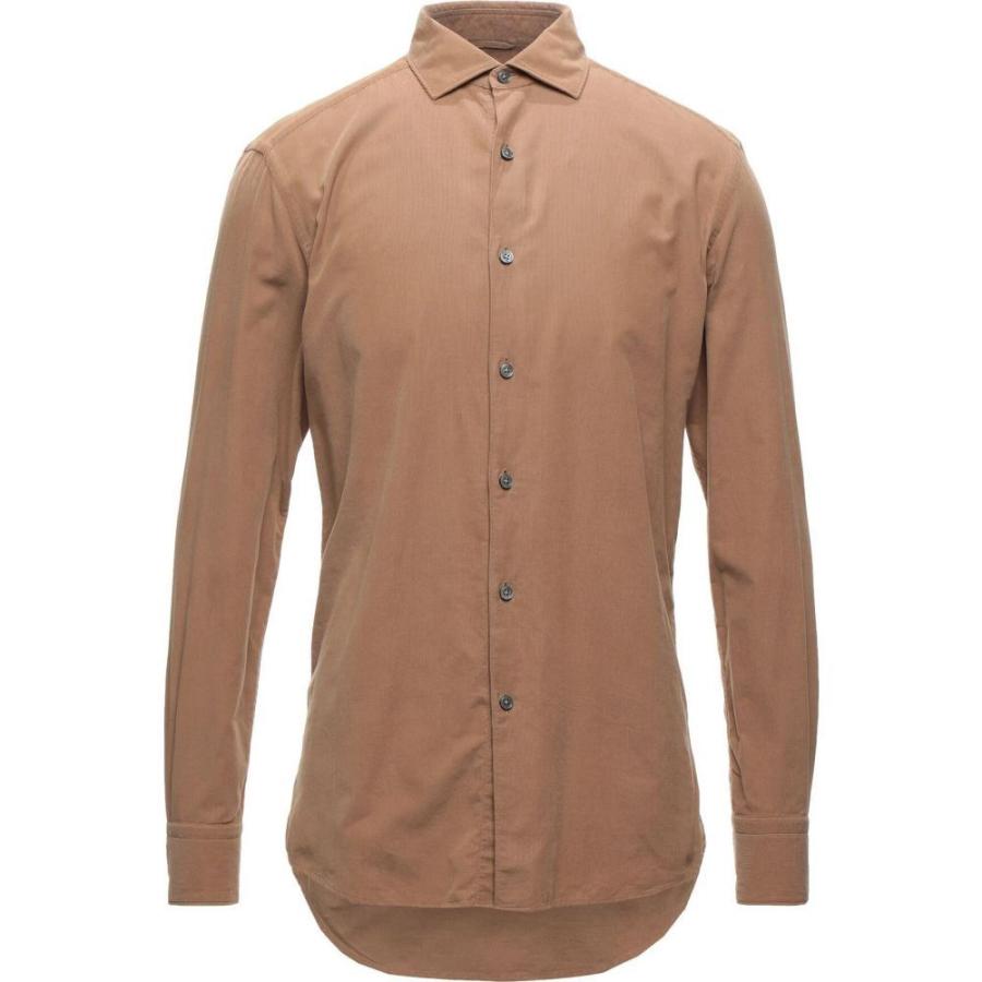 50 Off エルメネジルド ゼニア Ermenegildo Zegna メンズ シャツ トップス Solid Color Shirt Camel アウトレット Www Clinicagastroservice Com Br