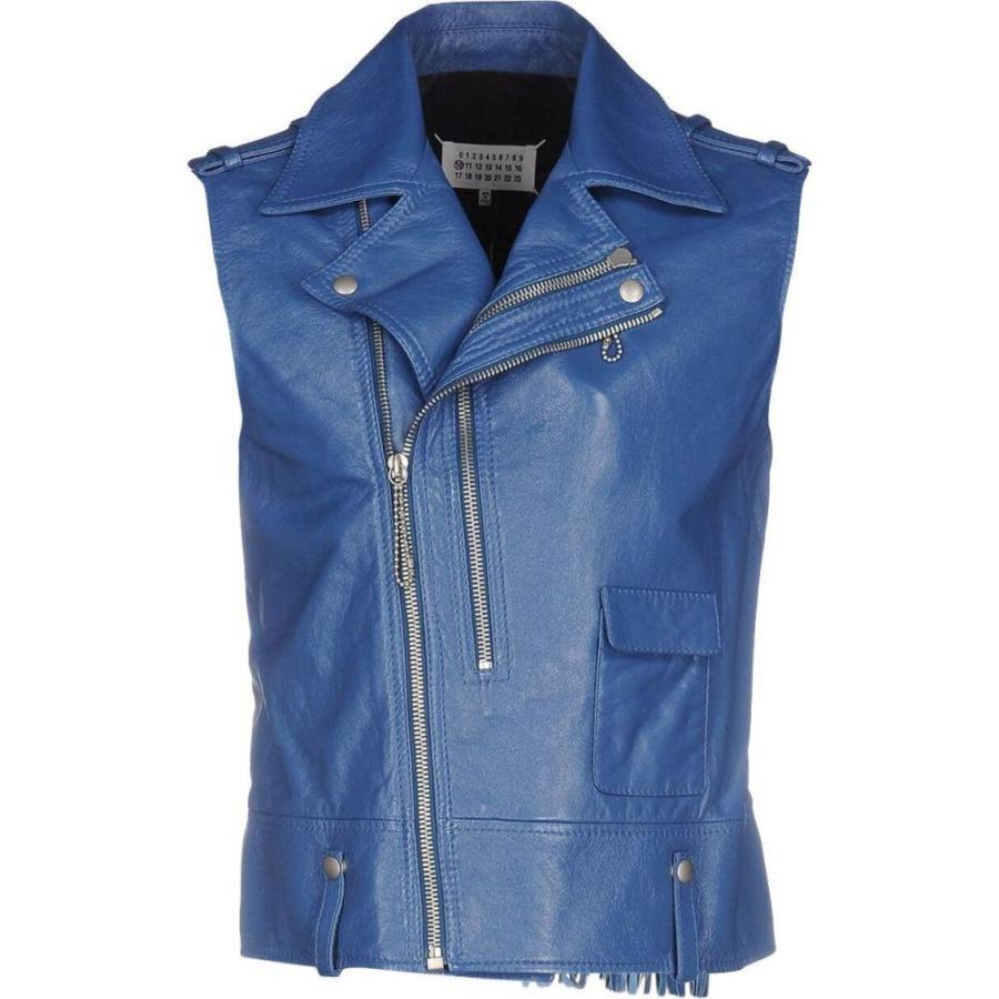 超歓迎 メゾン マルジェラ Maison Margiela メンズ レザージャケット ピーコート アウター Double Breasted Pea Coat Bright Blue 超人気の Zoetalentsolutions Com