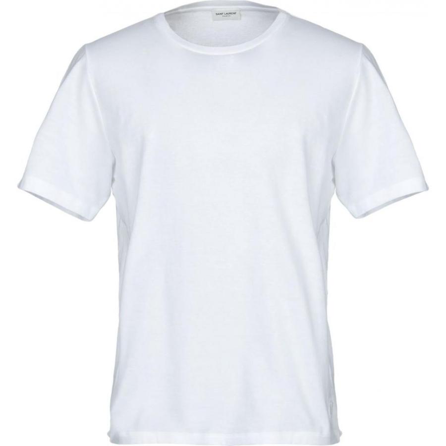 セール特価 トップス メンズ Tシャツ サンローラン イヴ Laurent Saint イヴ White T Shirt トップス Tシャツ メンズ Laurent Saint サンローラン Tシャツ カットソー