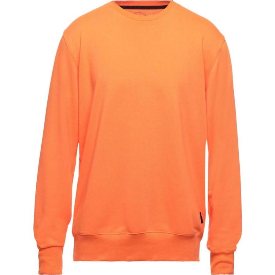 YUNY Mens Knit Plus-Size Thin Solid Color Crew Neck Pullover Sweater Orange S