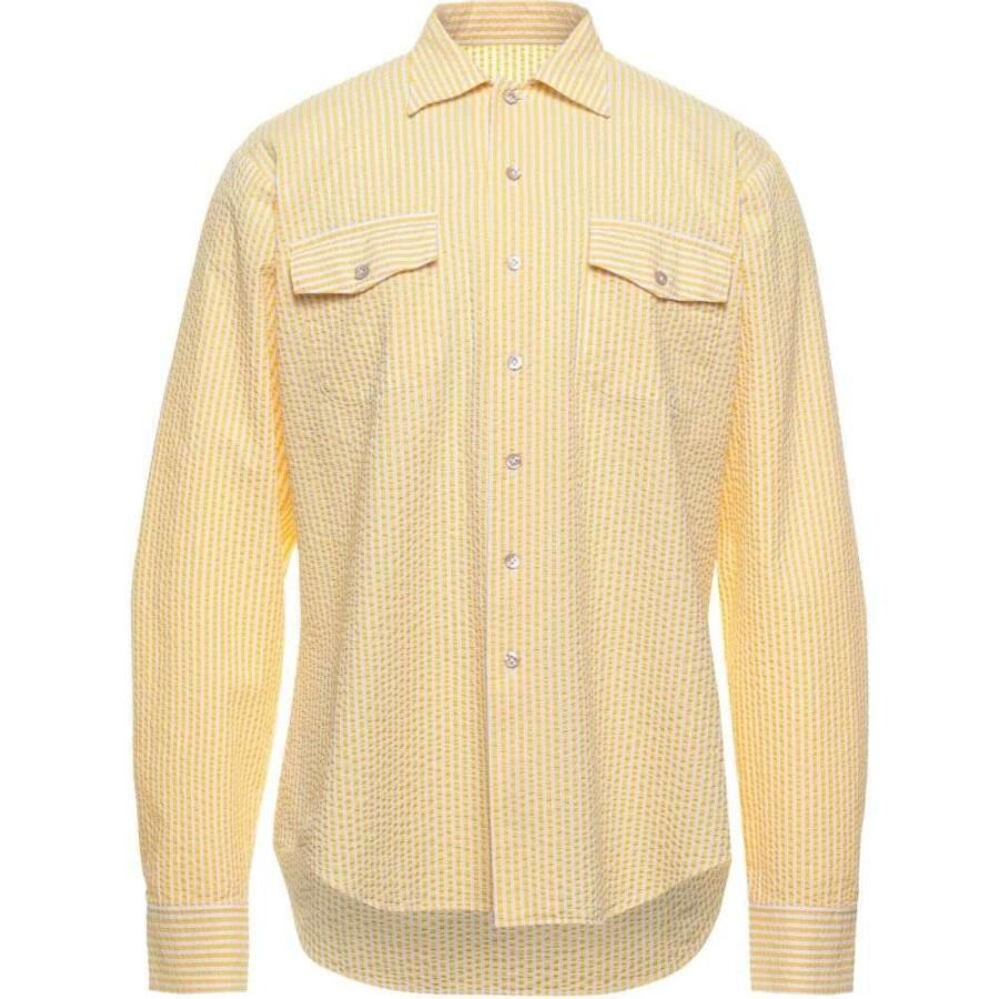 く日はお得 ジジ ザ トップス メンズ シャツ ジジ ザ Gigi The The Yellow Shirt Striped トップス シャツ メンズ Gigi シャツ カジュアルシャツ Rideshare2vote Com