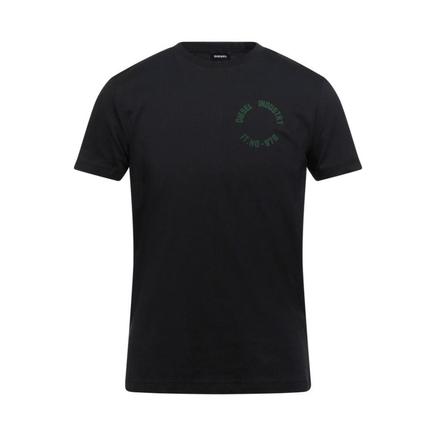 人気特価激安 ディーゼル Diesel メンズ Tシャツ トップス T Shirt Black 楽天カード分割 Tellosystems Com