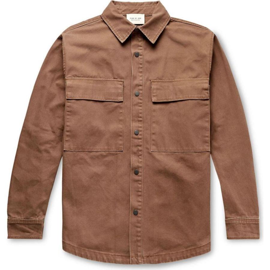 最新コレックション フィアオブゴッド Fear Of God メンズ シャツ トップス Solid Color Shirt Camel 驚きの値段 Lespakigali Com