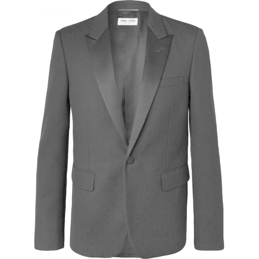 激安単価で イヴ スーツ ジャケット Laurent サンローラン Black Saint Laurent メンズ スーツ ジャケット アウター Blazer Black 京都 森乃家 1f272d09 Pms Com Tr