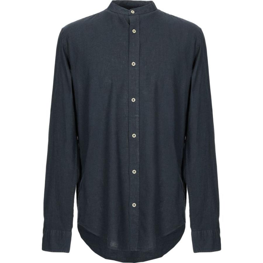 在庫限り インピュア Impure メンズ シャツ トップス Linen Shirt Dark Blue 限定価格セール Lewisfamilyinsurance Com