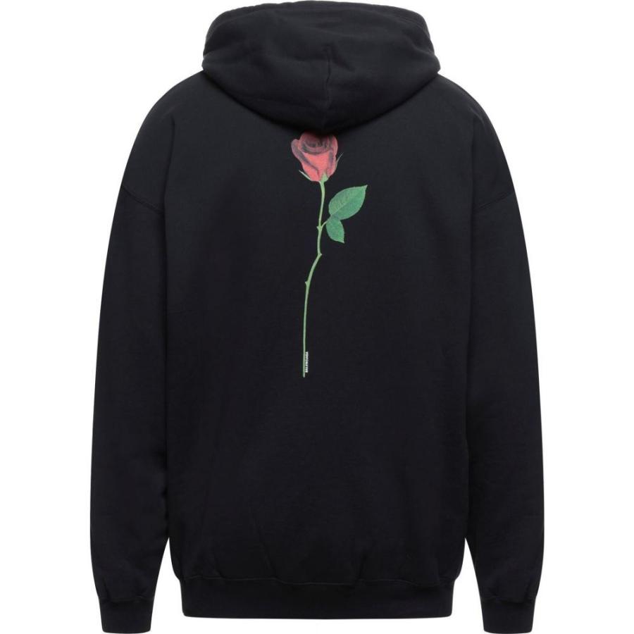 新品本物 バレンシアガ Balenciaga メンズ スウェット トレーナー パーカー トップス Hooded Sweatshirt Black 最新の激安 Zoetalentsolutions Com