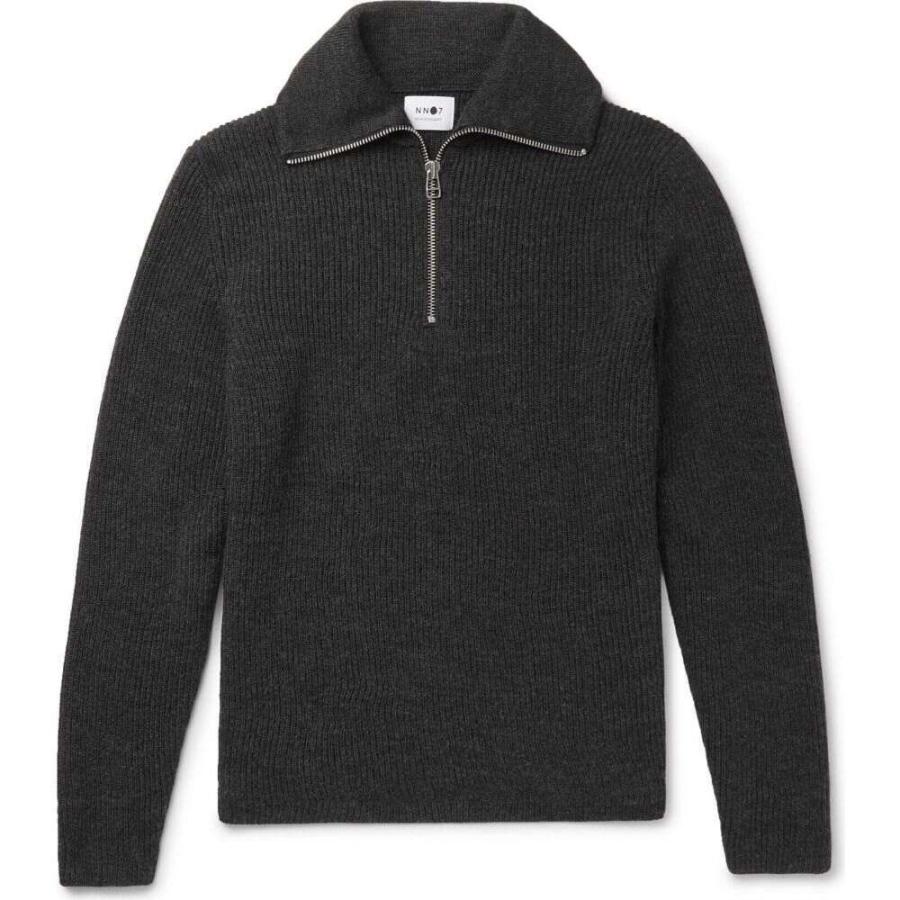 売り尽くし価格 Nn07 メンズ ニット セーター トップス Sweater With Zip Steel Grey 新着商品 Www Skylanceronline Com