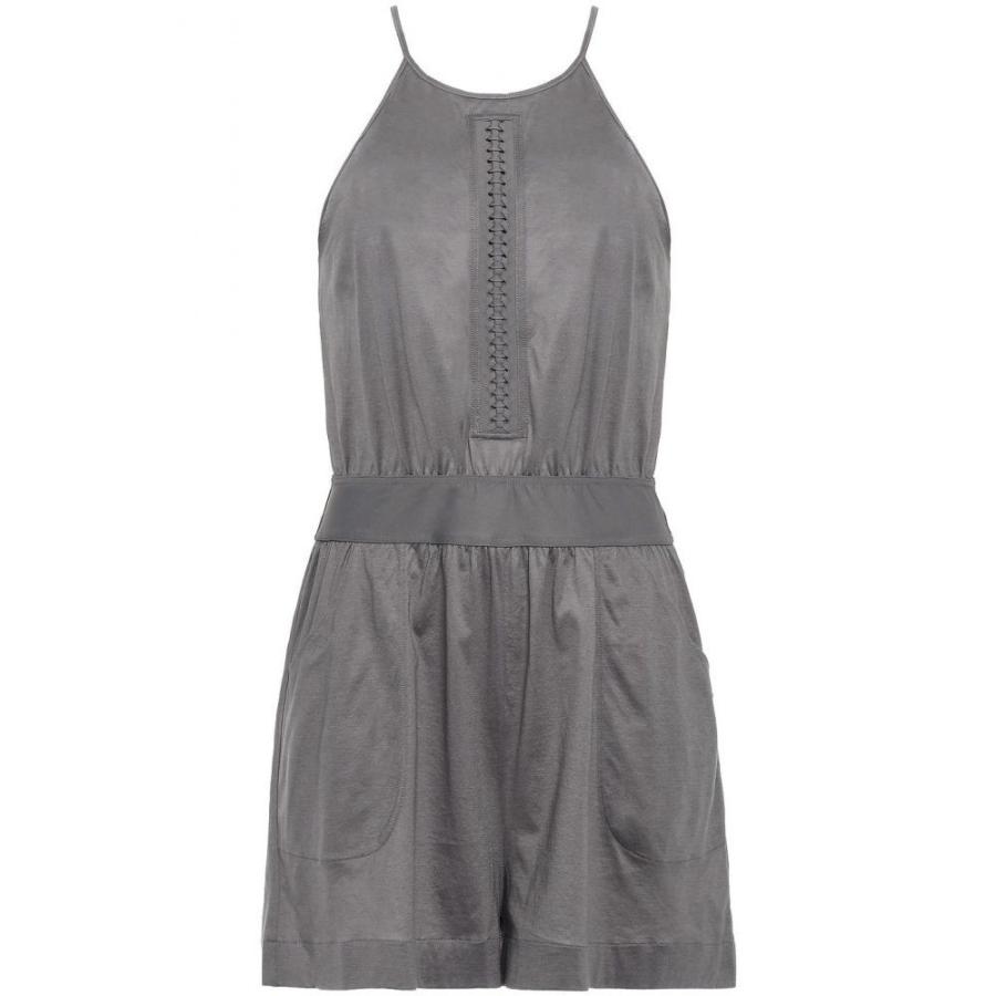 エレス Eres レディース オールインワン プレイスーツ ワンピース ドレス Open Back Braid Trimmed Cotton Jersey Playsuit Charcoal