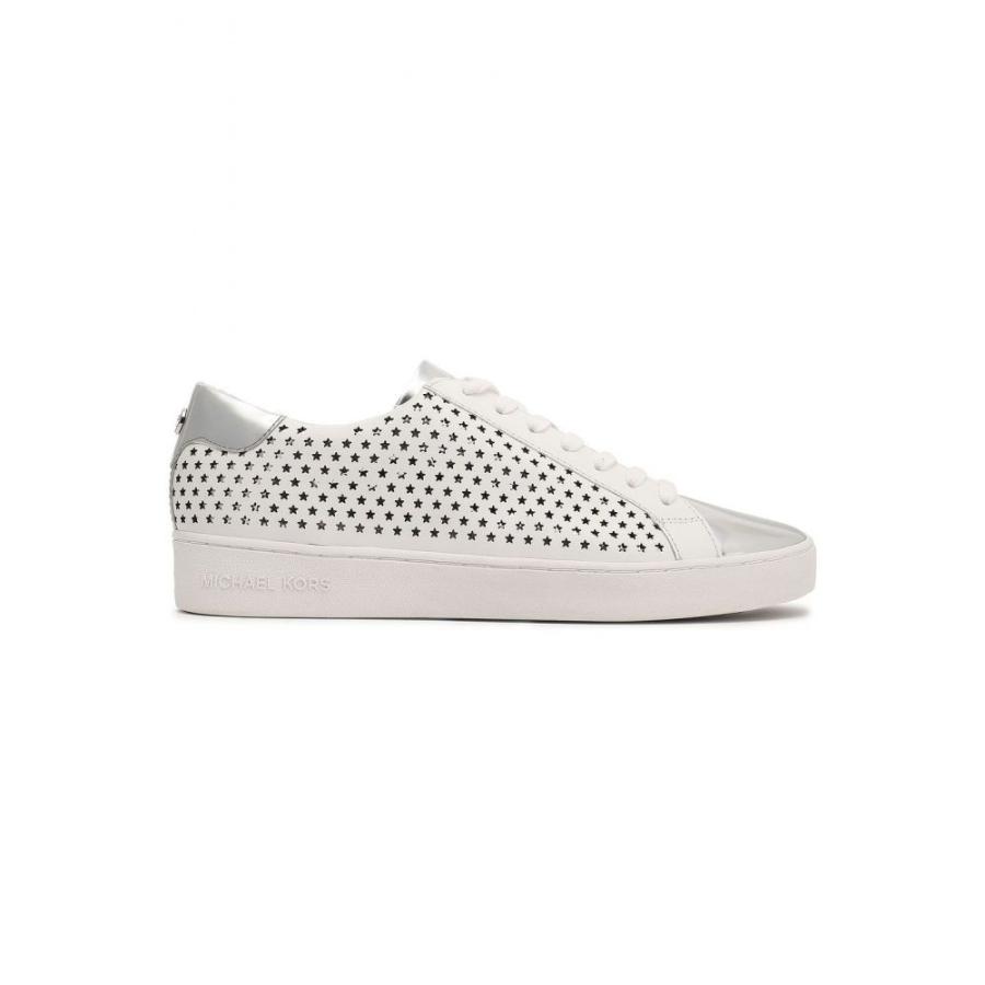 即日発送 マイケル コース MICHAEL MICHAEL KORS レディース スニーカー シューズ・靴 Irving laser-cut leather sneakers White, にんにくのたからR 5d1e0767
